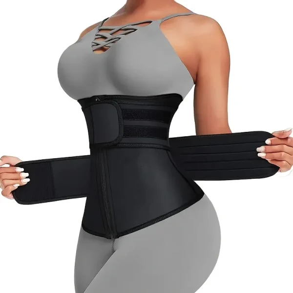 corset minceur de sport noir